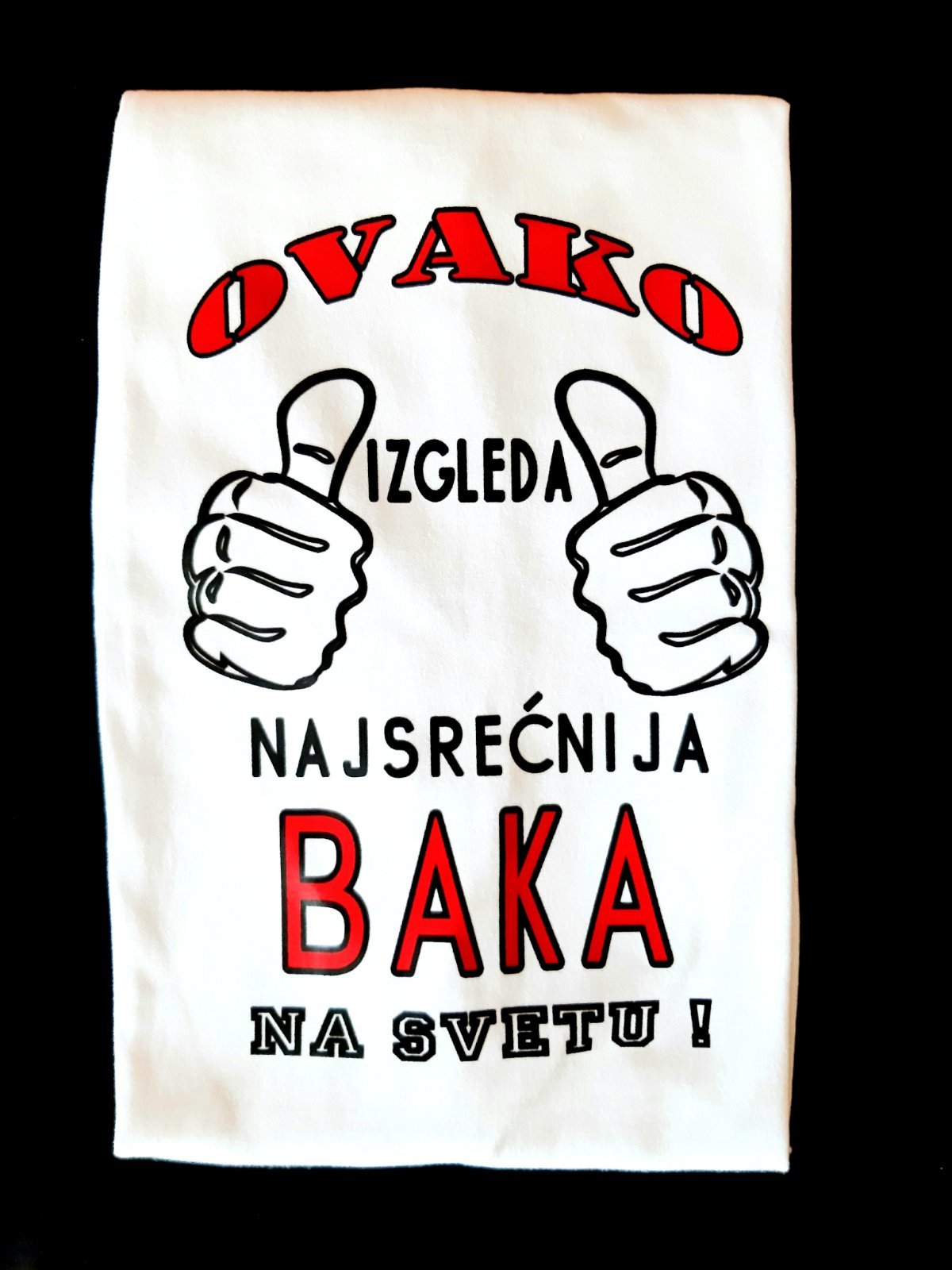 Majice sa stampom natpisom slikom/Za Baku i Deku/najsrecnija baka.jpg